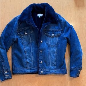 Frame Denim Dark Blue Jean Jacket